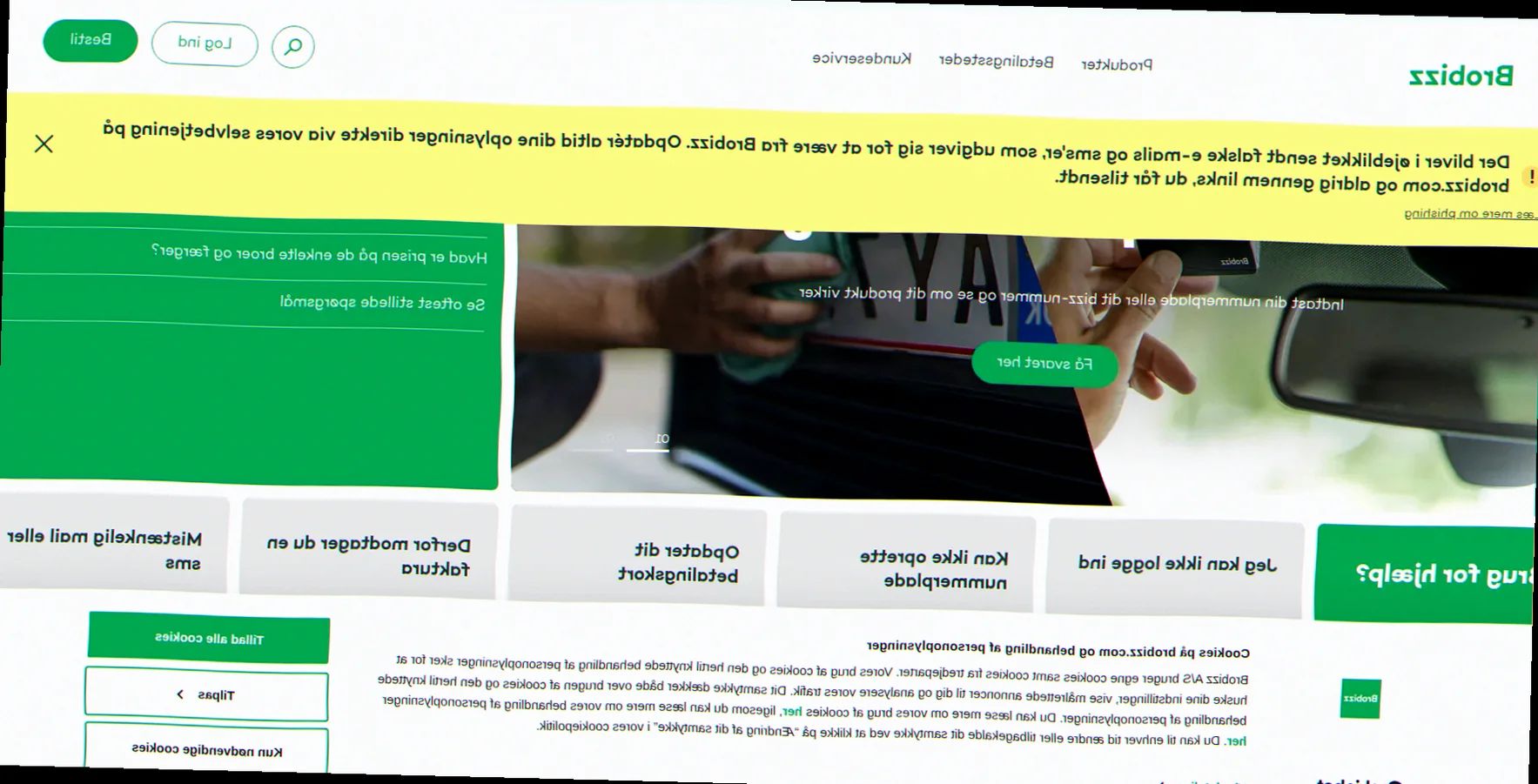 Brobizz brik og computer