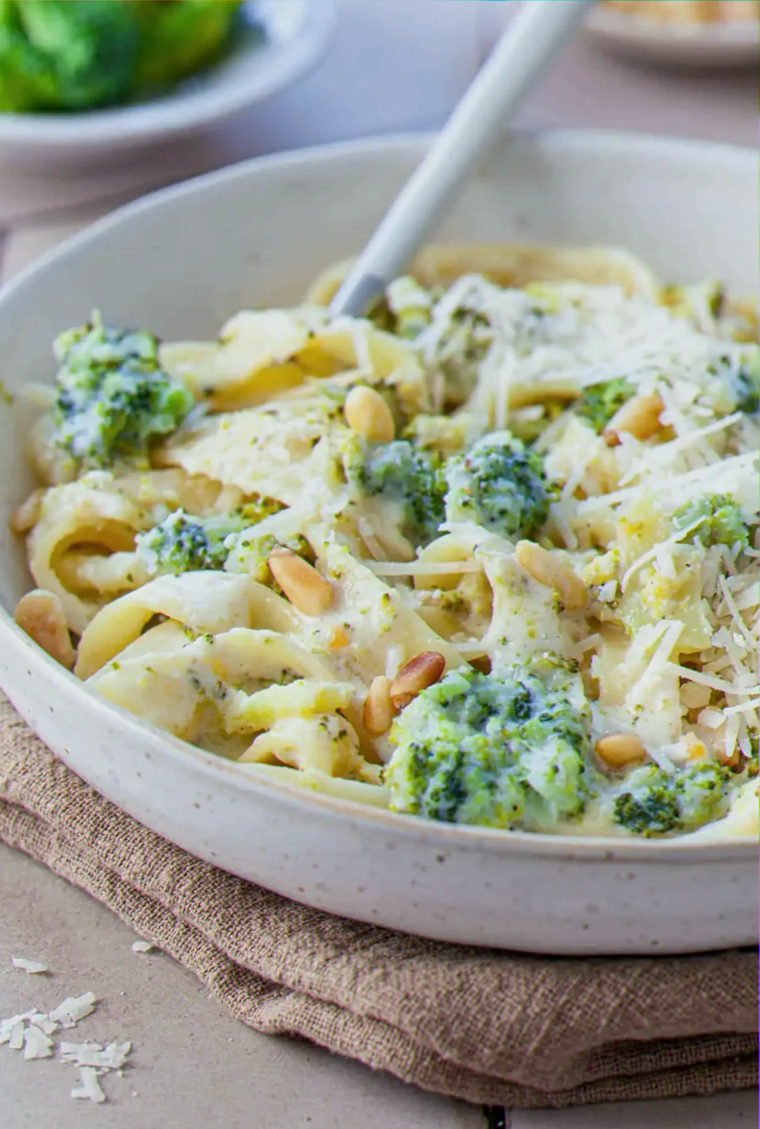 Brokoli pasta med kylling