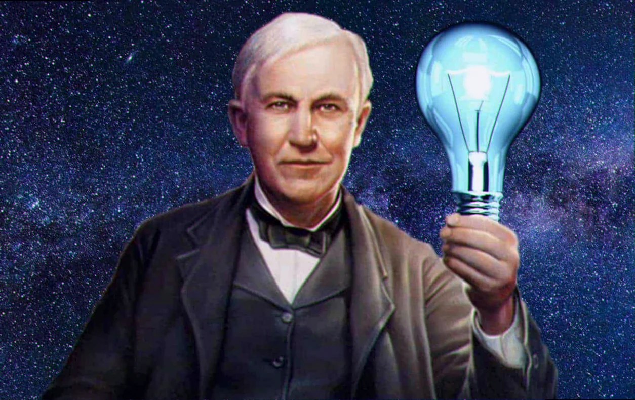 Edison med filmkamera