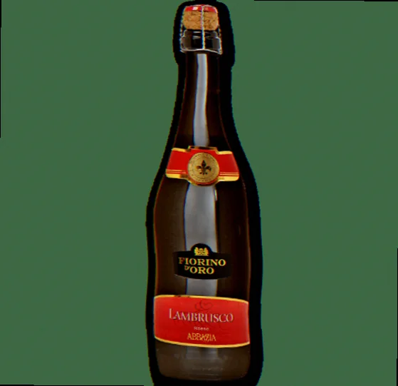 Vinflaske med etiketter