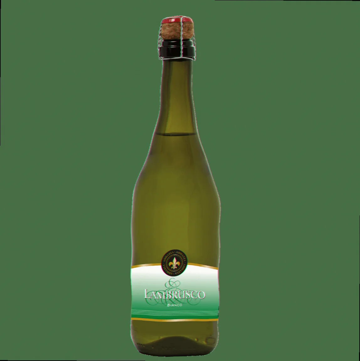 Vinflaske og etiketter