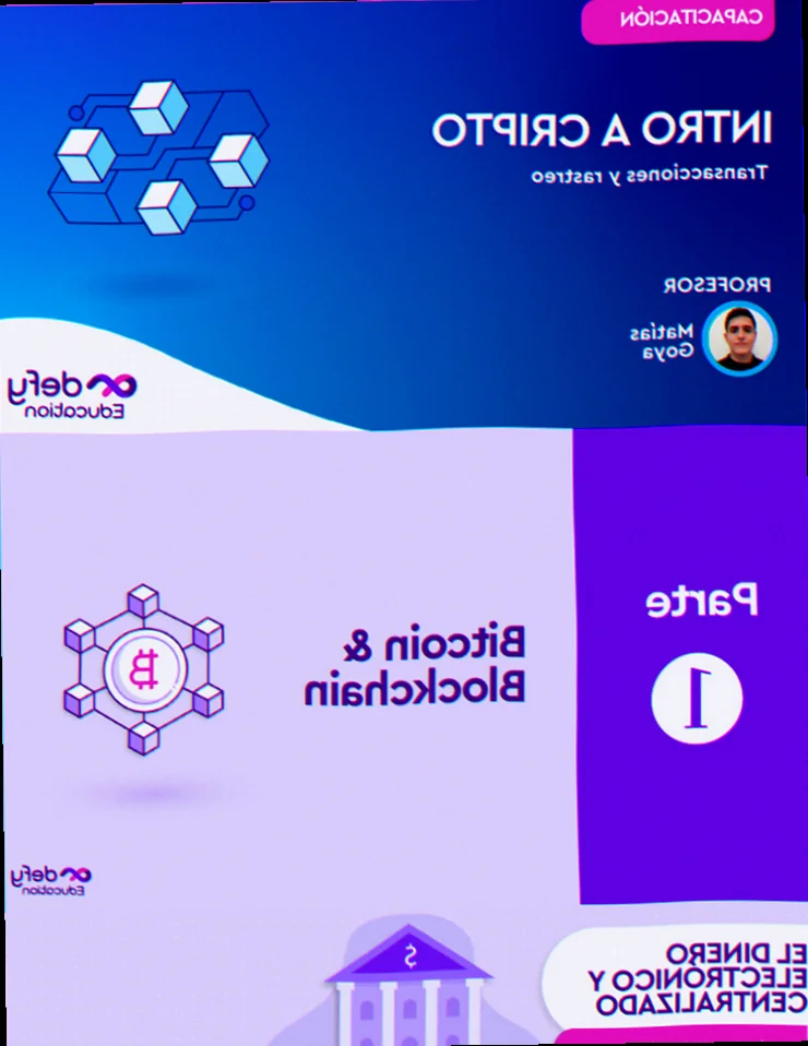 Kryptovaluta og blockchain illustration
