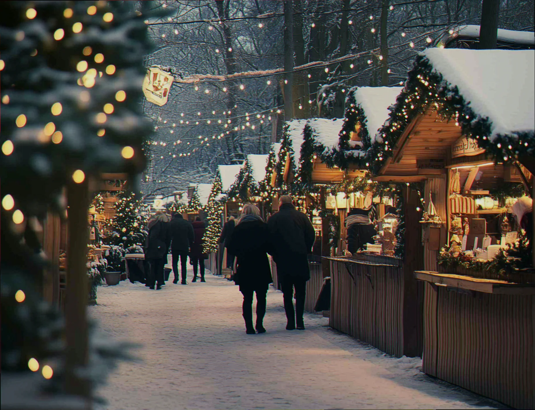 Økologisk julepynt på marked