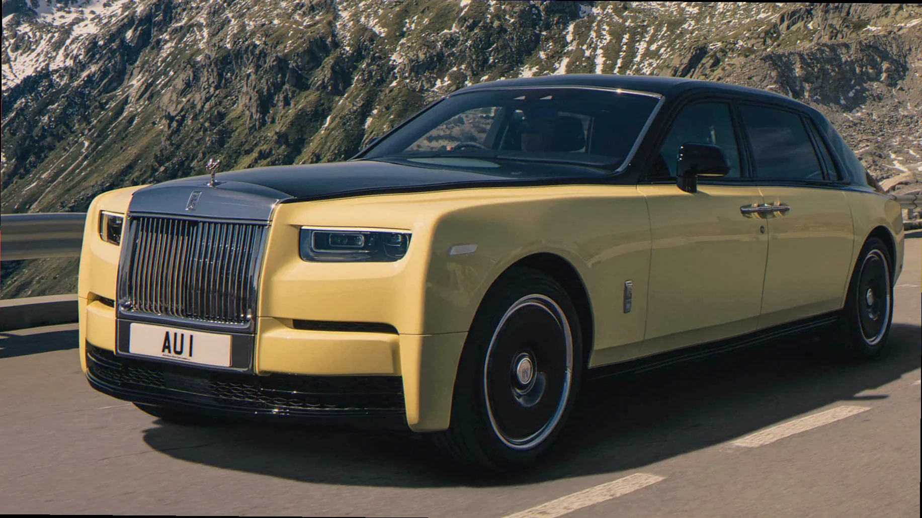 Royce Phantom motor under hætte