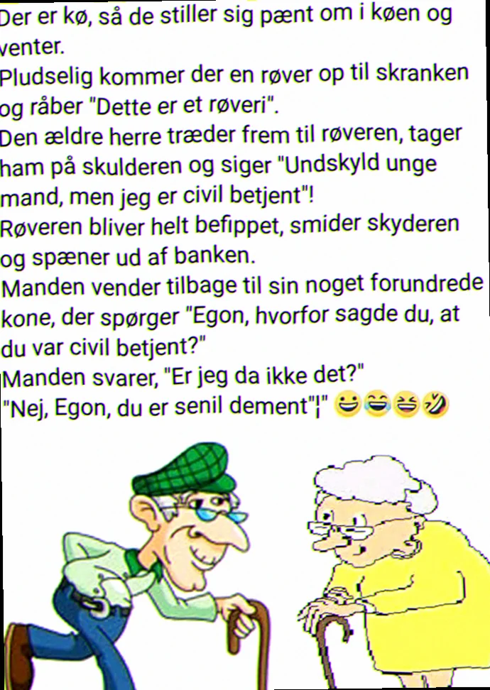 Personer der griner sammen