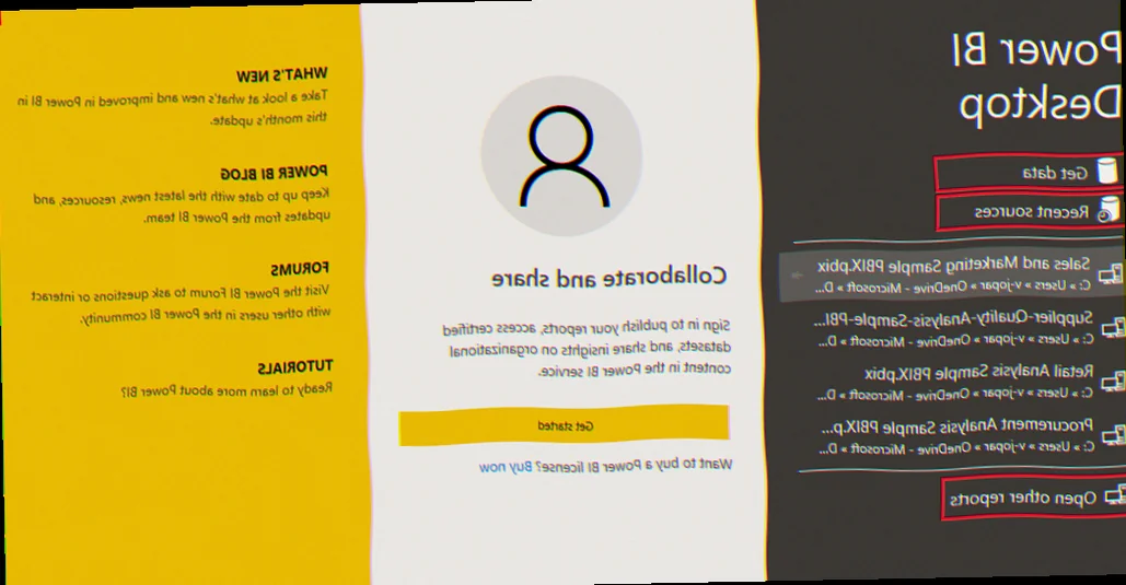 Træning i Power BI på Windows